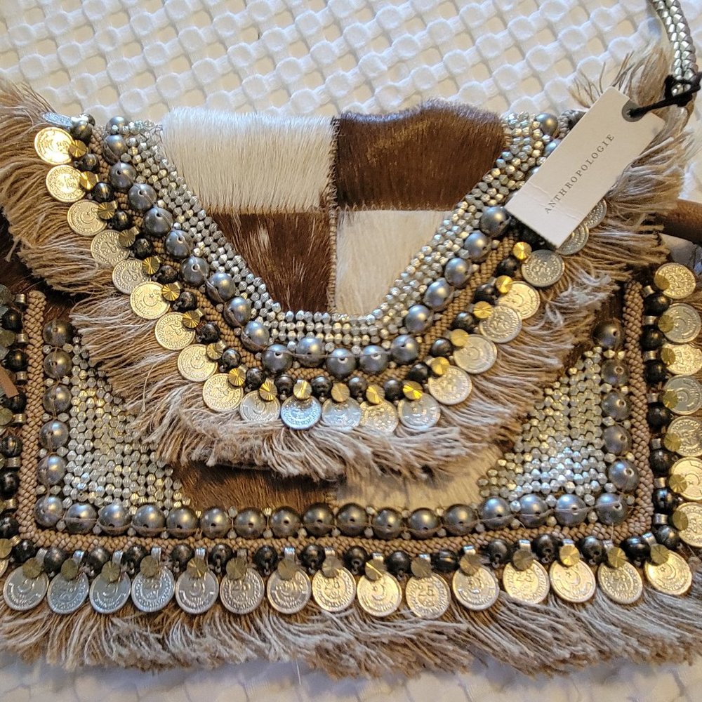 NWT Anthropology IbBan Crossbody Handmade Bag